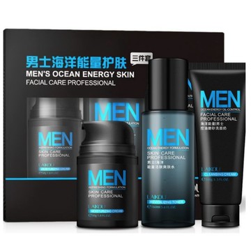 【Dr.Deer】正品 現貨 LAIKOU 男士化妝品三合一套裝 保濕面霜 爽膚水 洗面乳 補水滋潤