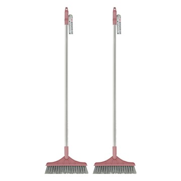 巧巧 牆角強效除污刷 23.5 x 110 x 4.5cm  粉色 + 銀色  2個