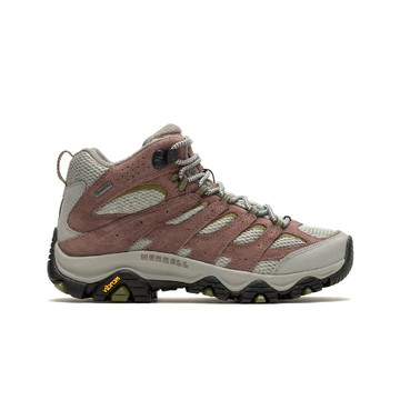 merrell 美國 女 moab 3 mid gore-tex中筒防水登山鞋玫瑰 ml0374