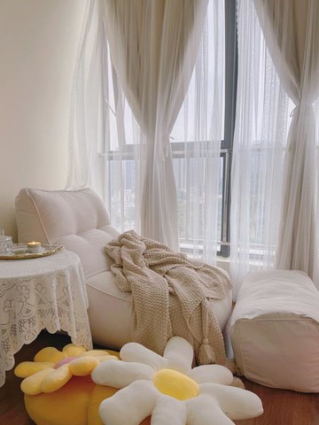 樂天精選懶人沙發豆袋榻榻米單人陽臺休閑靠椅臥室小沙發躺椅網紅地上沙發 雙11全館免運