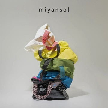 韓國潮牌 Miyansol 皺皺托特包(新色上市) Tyvek® 設計師品牌 肩背包 杜邦材質 超輕量 防潑水 皺皺包