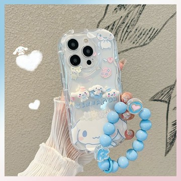 可愛 卡通 立體大耳狗蘋果18 17E 11手機殼12可愛iPhone16plus軟殼13/15透明防摔x