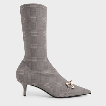 Elery 金屬鍊中筒靴