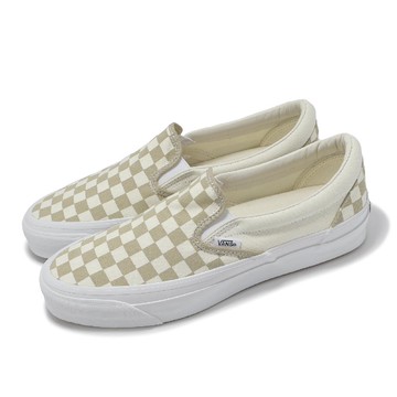 懶人鞋 Lx Classic Slip-On 98 男鞋 白 黃 棋盤格 休閒鞋 VN000D5AEQB