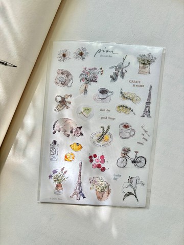 Chill / 和紙割型貼紙 (單張入)