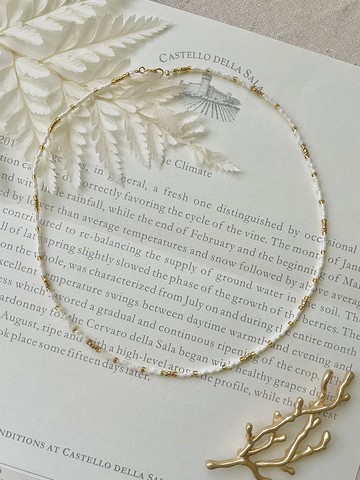 鎖骨項鍊 串珠珍珠鎖骨項鍊　客製化特殊訂製款