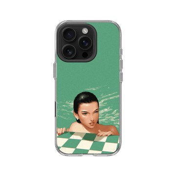 iPhone 16 Pro Clear Case（相機按鈕） 透明 - Janice Sung - Emerald 翡翠