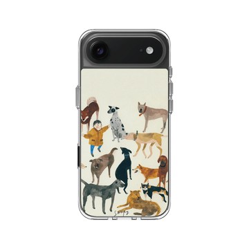 iPhone Air Clear Case（相機按鈕） 透明 - Soupy Tang 湯舒皮 - Dogs