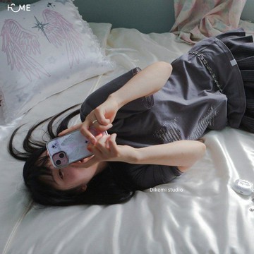 韓國ins小眾Y2K甜酷辣妹天使翅膀電鍍銀邊殼適用iphone1716promax15141312