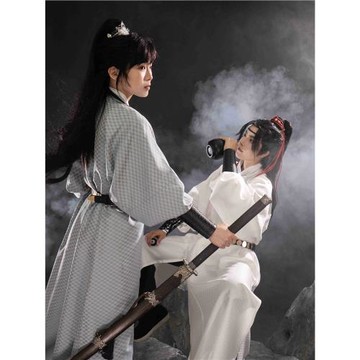 錦上堇瑟江湖男女同款唐制圓領袍