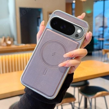網紅熱賣 磁吸閃電環 電鍍側貼 谷歌GooglePixel8谷歌9proXL 谷歌9A 防摔手機殼