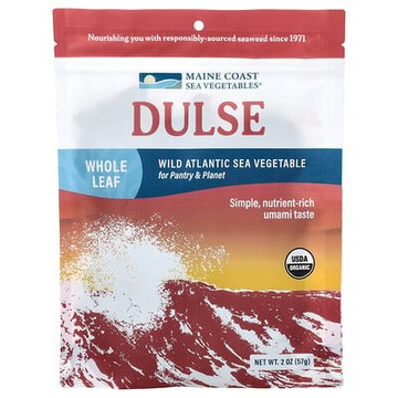Maine Coast Sea Vegetables, 掌狀紅皮藻，野生大西洋海帶，全葉，2 盎司（57 克）