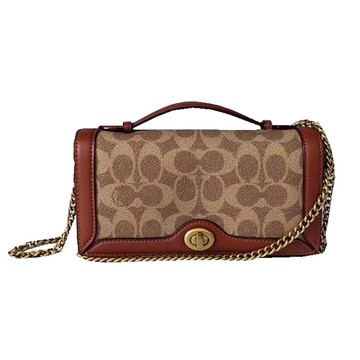 coach 方包超小容量肩背斜側背國際正版保證進口防水防刮皮革品證購證塵套提袋等候10-1