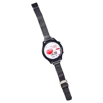 Apollo Life 阿波羅 金屬磁吸麥穗小蠻腰錶帶 22mm  黑色