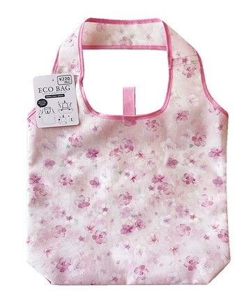 【100 Life Japan Can Do】春戀櫻花-環保購物摺疊收納袋(1入)