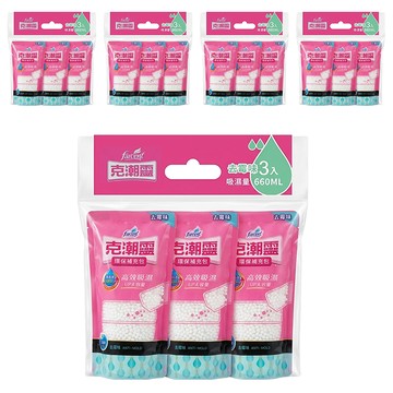 farcent 花仙子 克潮靈 環保除濕桶補充包 去霉味 3包  5袋