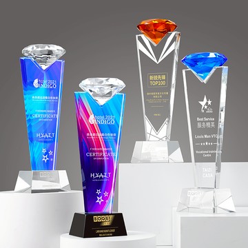 【客制化】獎盃 客製化獎盃 紀念品 水晶 水晶獎盃 鑽石獎盃 定制獎盃 創意獎盃 頒獎獎杯