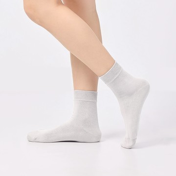 經典素面休閒短襪 - M海鹽灰