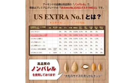 No.305 プレミアム煎りたてアーモンド 1.2kg USエクストラNo.1使用！