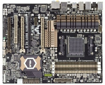 {保固一年 可打統編}華碩劍齒虎990FX R2.0 AM3+主板支持FX4100 6120 8370 9590cpu