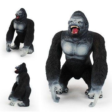 🌈「探夢動物模型」仿真黑猩猩電影金剛巨猿野生動物模型手辦靜態擺件兒童玩具