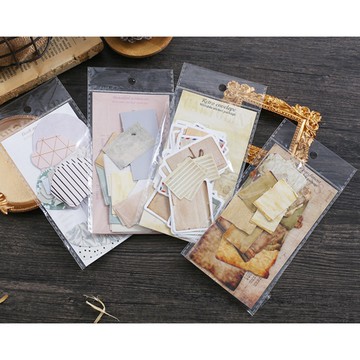 🍋檸檬青🍋清倉現貨懷戀書寫系列復古做舊貼紙4款45張入手帳裝飾素材