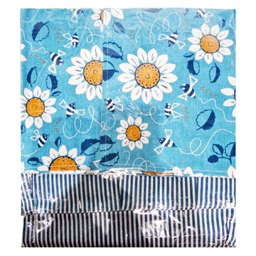 BonBon naturel 日式短門簾  太陽花 藍色  88 x 60cm