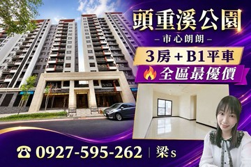 市心朗朗全新3房+B1邊邊車位雙衛都開窗｜桃園市楊梅區新農街二段