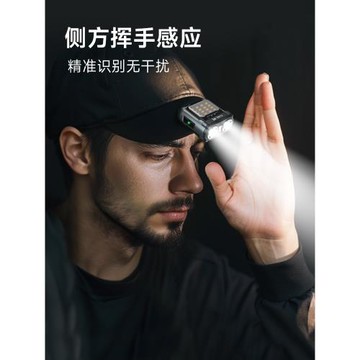 LEM貓頭鷹頭燈夜釣魚專用強光充電超亮感應長續航頭戴帽夾照明燈
