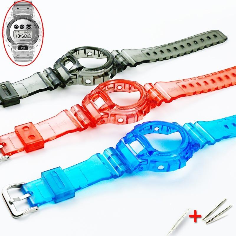 G-SHOCK Gショック 腕時計 シリコン 透明 クリア ベルト ベゼル