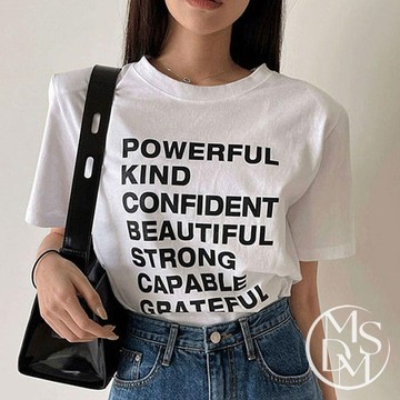 【MDMS】上衣 T恤 寬鬆 顯瘦 修身 百搭 撞色 女 S179