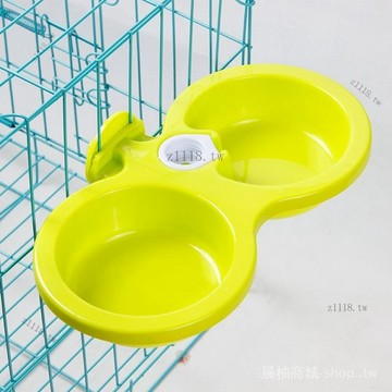 🎇可開發票✨貓碗狗碗懸掛式雙碗自動飲水固定式掛籠狗盆貓水盆兔食盆寵物用品#免運