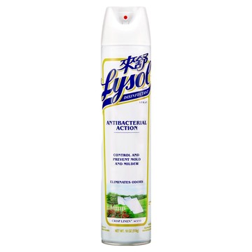 Lysol 來舒 噴霧抗菌清潔劑 清爽亞麻香  510g  1瓶