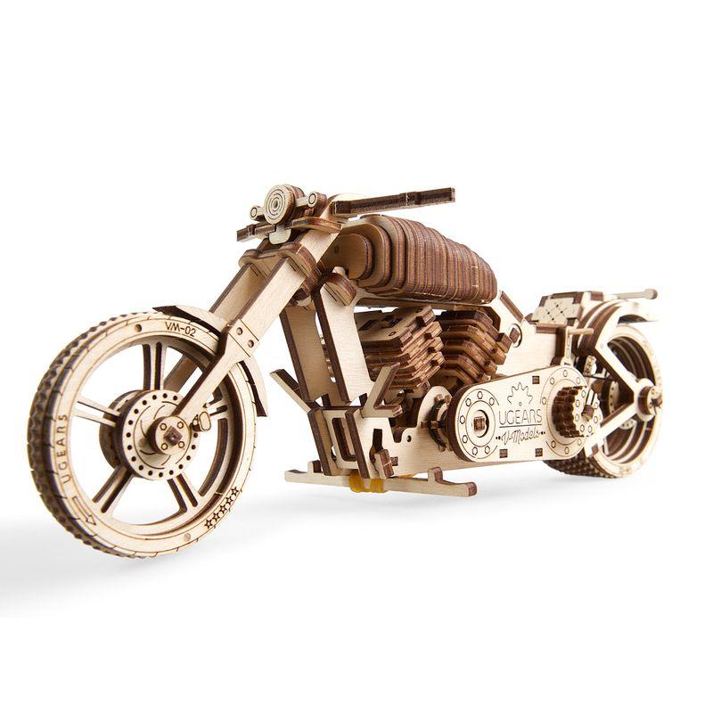 Ugears ユーギアーズ Bike VM-02 バイクVM-02 ;70051 木のおもちゃ 3D