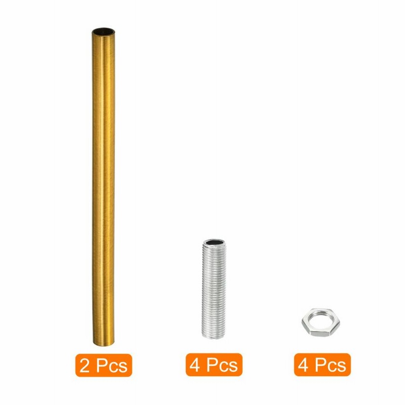 uxcell ねじ付き延長ロッドキット ネジ 200mm 丸型スリーブ