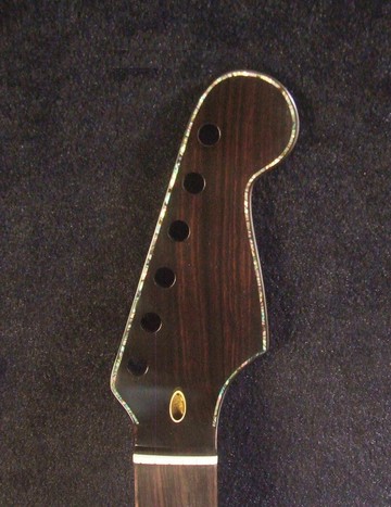 手工電吉他替換琴頸 Strat 式樣，實木黑檀木 GN-2129
