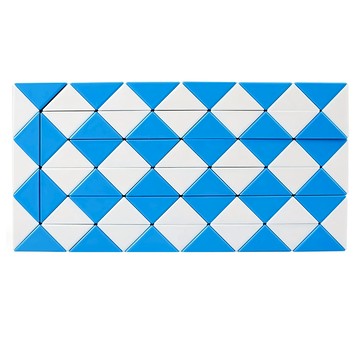 奇藝魔方格 魔尺 藍白 (72段) 益智玩具 激發創意 培養空間想像力  1入