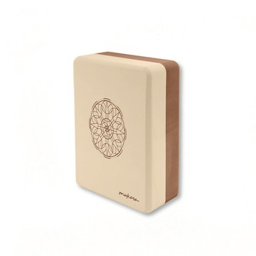 【歲末折扣最後機會】EVA瑜珈磚 - 杏底/一餅 (圓角) - MUK-25426 (兩入組)