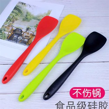 食品級硅膠小鏟不粘鍋炒菜鏟子小鍋鏟輔食鏟子凹肚鏟煎鏟硅膠鍋鏟