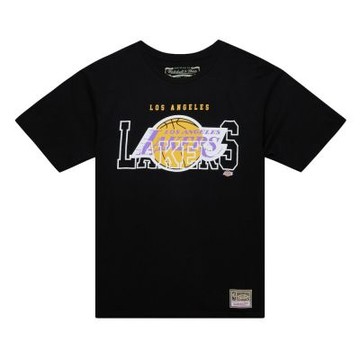 Mitchell & Ness SEE THRU TEE LA LAKERS 黑色 短袖 MN25ATS13LAL