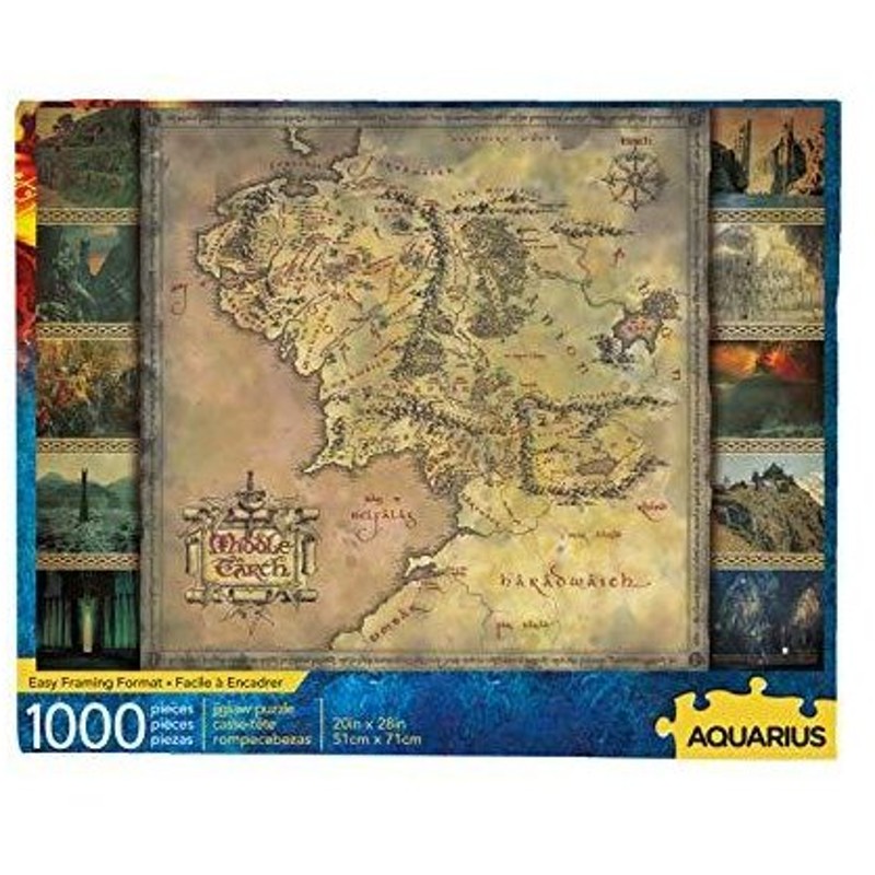 The Lord Of The Rings ロード オブ ザ リング Middle Earth 1000 Piece Jigsaw Puzzle 10 通販 Lineポイント最大get Lineショッピング