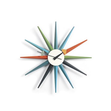 Sunburst Clock 豔陽綻放掛鐘（彩色）