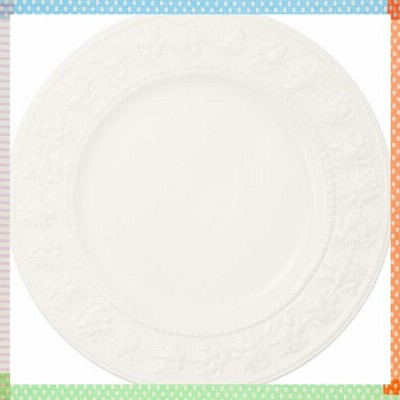 Wedgwood (ウェッジウッド) フェスティビティ アイボリー プレート 27cm 並行輸入品
