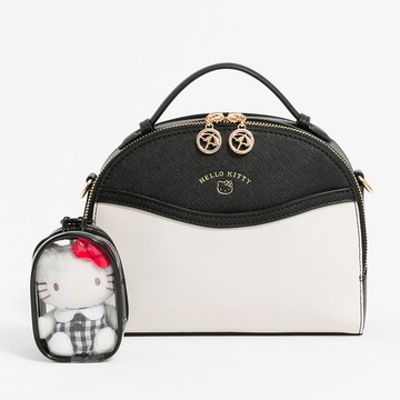 Hello Kitty - Arnold Palmer - 小手提包附長背帶  Monochrome Play系列 - 黑色/452-0106-09-7