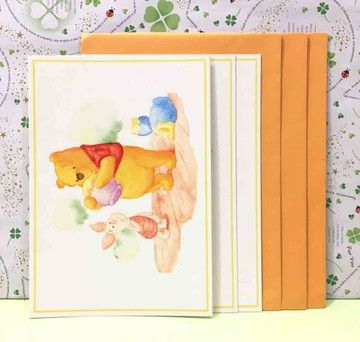 【震撼精品百貨】Winnie the Pooh 小熊維尼 信封信紙組-小豬*06989 震撼日式精品百貨