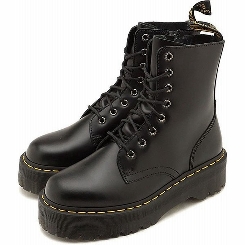 ドクターマーチン Dr Martens 8ホールブーツ ジェードン サイドジップ付き Jadon 8 Eye Boot 厚底 ハイカットカット Black ブラック系 通販 Lineポイント最大0 5 Get Lineショッピング