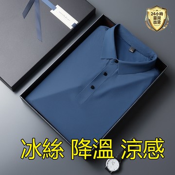【台灣現貨】M-8XL大尺碼短袖POLO 快速排汗POLO衫 素面男短T 涼感衣 冰絲衣 排汗衣 運動短袖上衣 排汗衫
