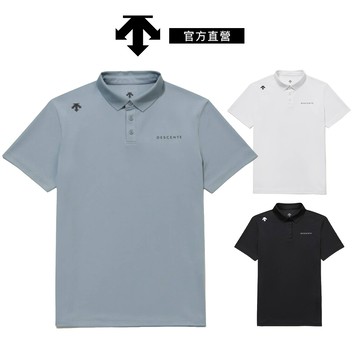 【DESCENTE 迪桑特】男士 吸濕速乾短袖POLO衫-三色可選