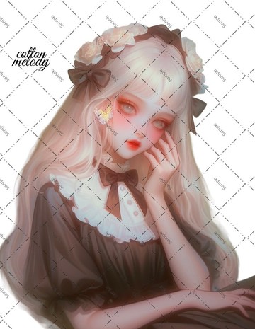 original sticker no.1802 人物貼紙 原創貼紙 原創人物貼紙 裝飾貼紙 cotton melody