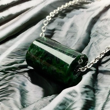 老花青翡翠路路通項鍊 | 天然緬甸玉翡翠A貨 | 送禮